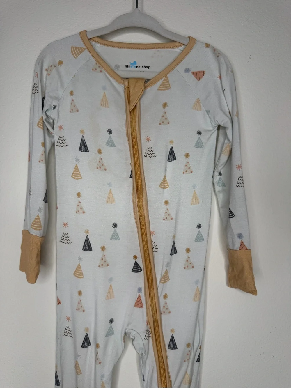 One Little Shop Party Hats Bamboo Long Sleeve Sleeper 18 to 24 Months